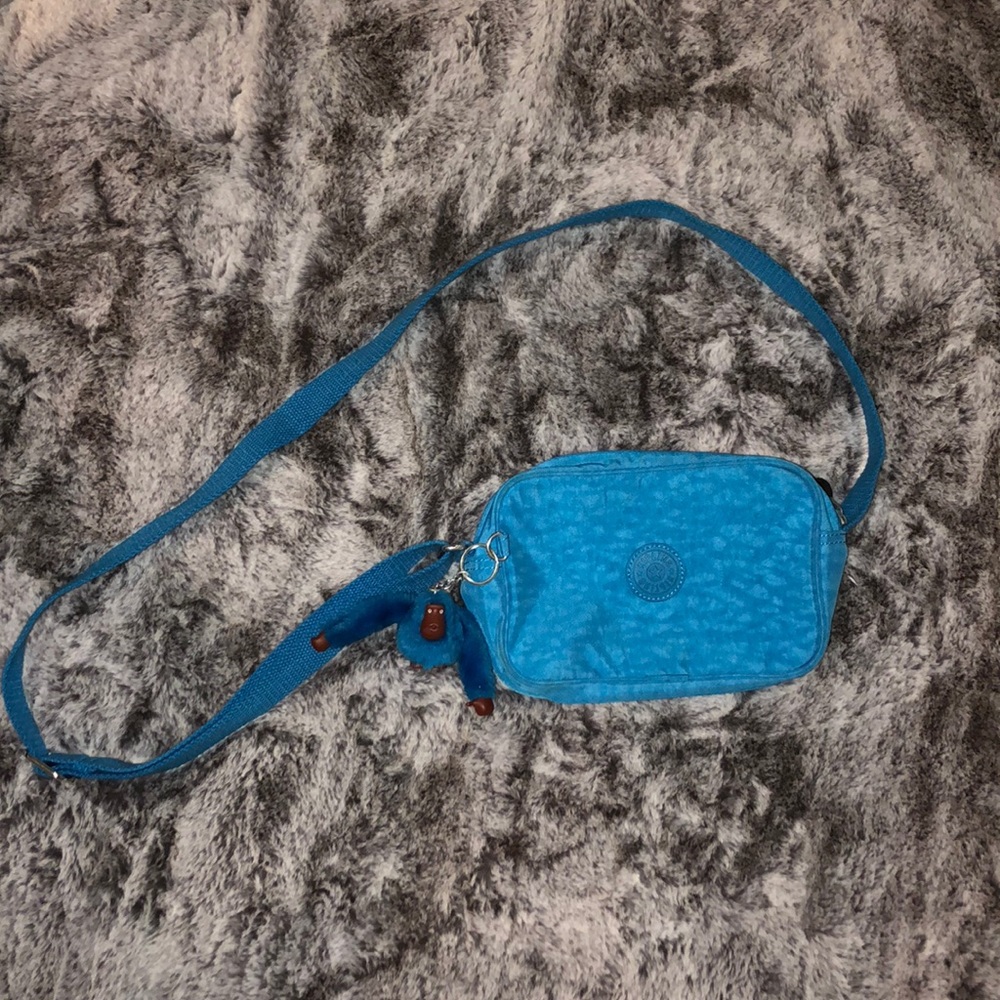 Small blue Kipling purse